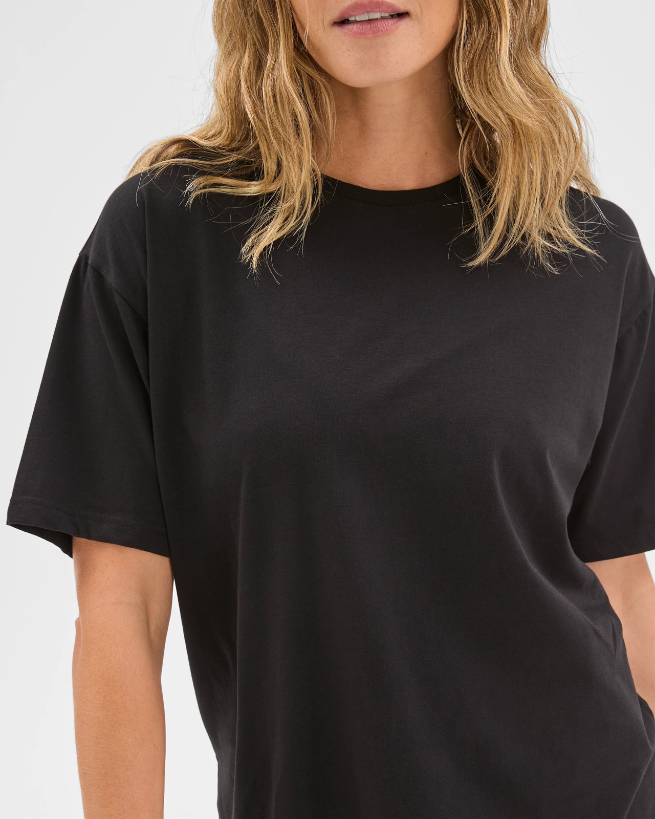 Active Australian Cotton Blend Oversized Graphic T-Shirt - Black 5 of 6