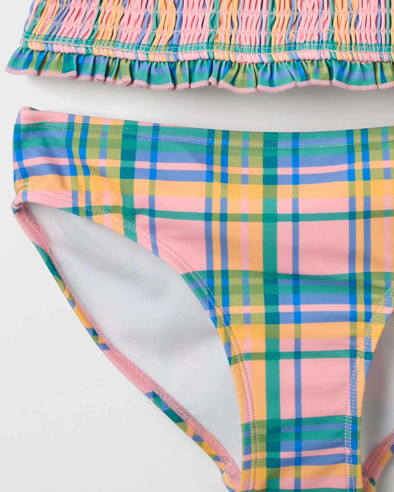 Textured Gingham Tankini Swim Set 3 of 3