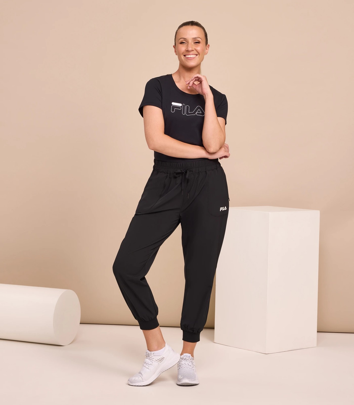 Fila, Bottoms, Fila Sport Black Yoga Pants