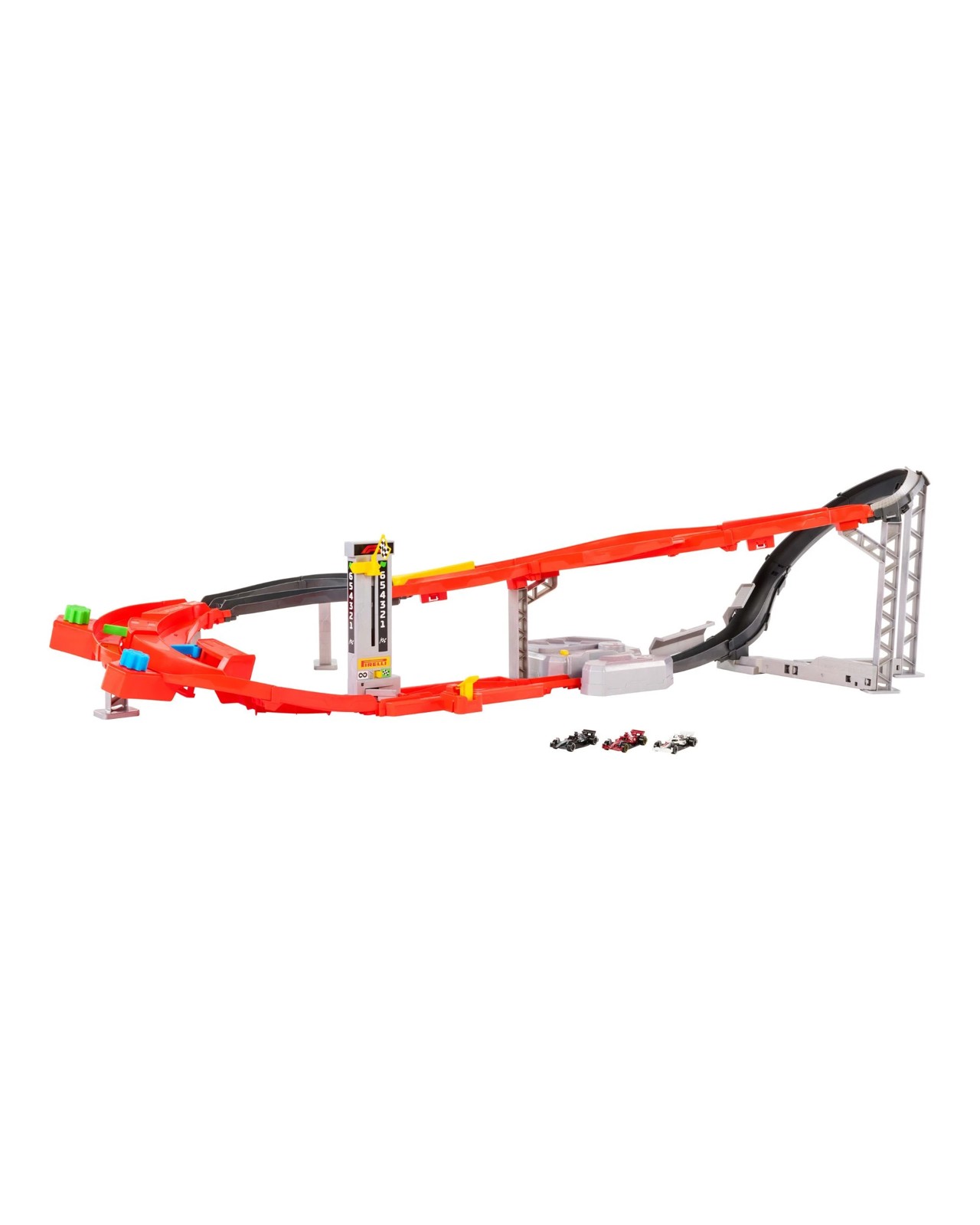 Hot Wheels Racing Formula 1 Downhill Circuit Race with 3 F1 Die-Cast Toy Cars in 1:64 Scale 3 of 5