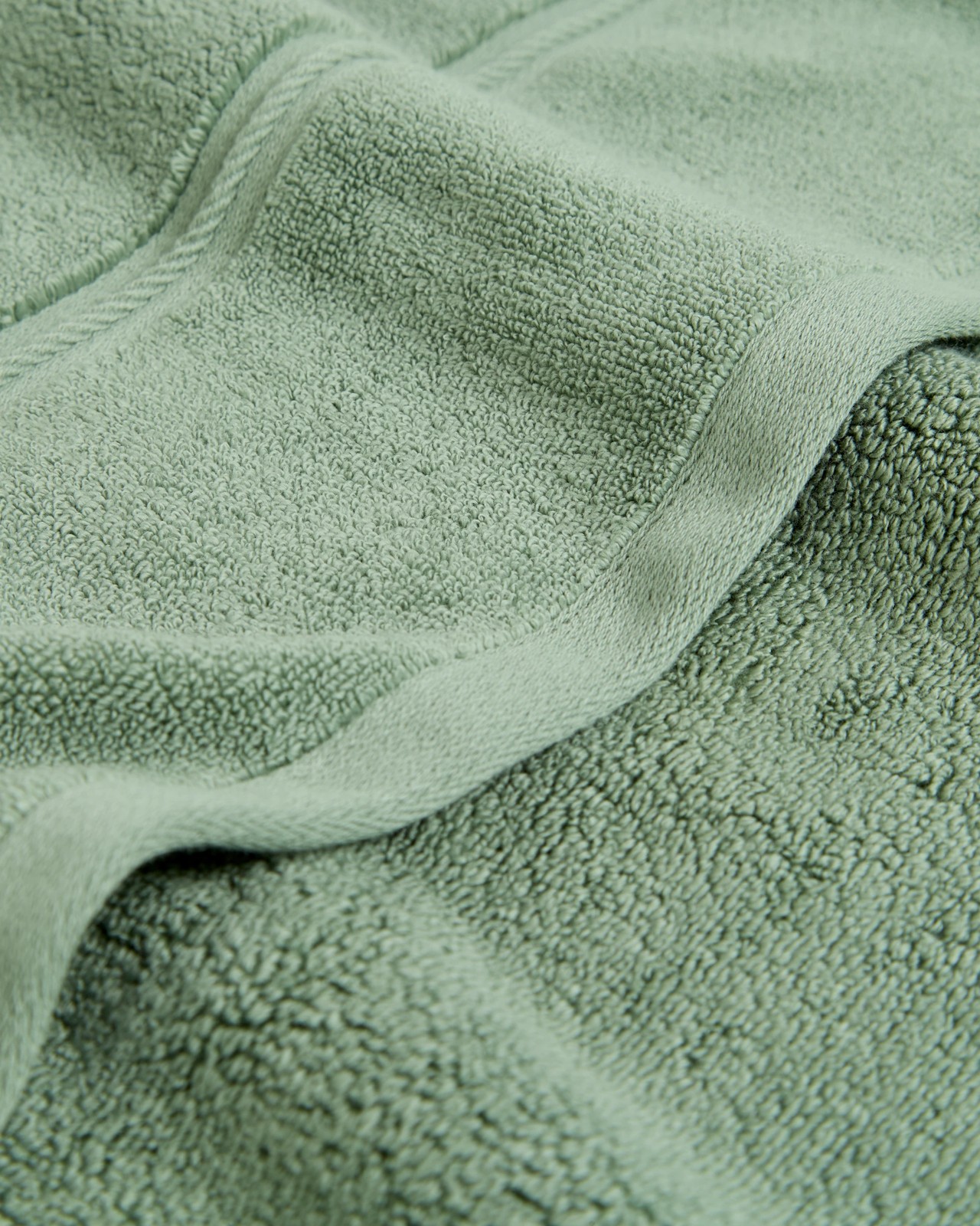 Luxury Egyptian Cotton Pile Bath Towel - Sage 2 of 2