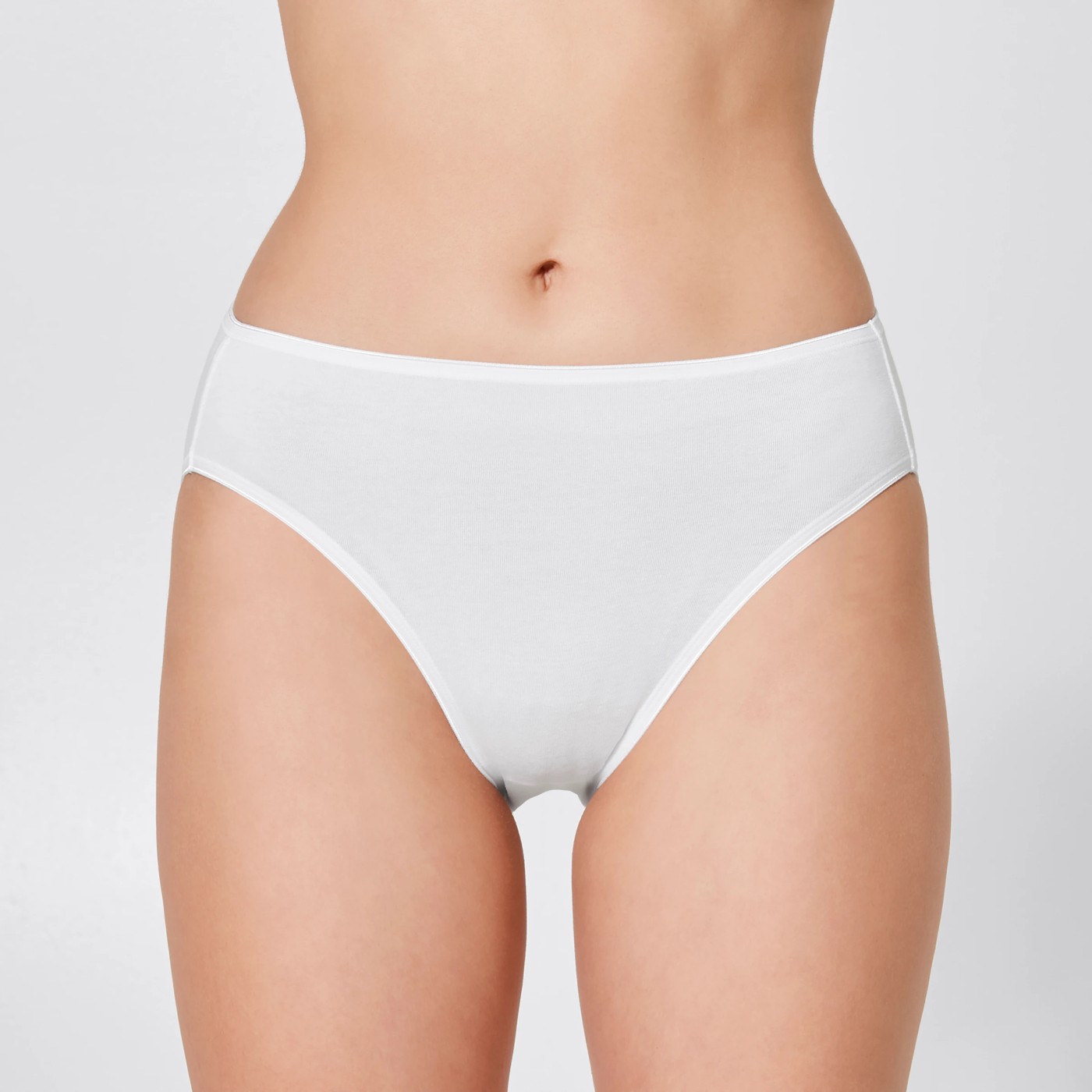 2 Pack Aloe Vera Infused High Cut Briefs - White 4 of 4