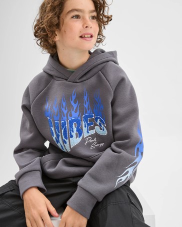 Long Raglan Sleeve Heavyweight Popover Hoodie