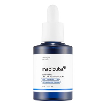 Medicube Zero Pore One Day Peptide Serum 30ml - AHA, BHA, PHA and LHA