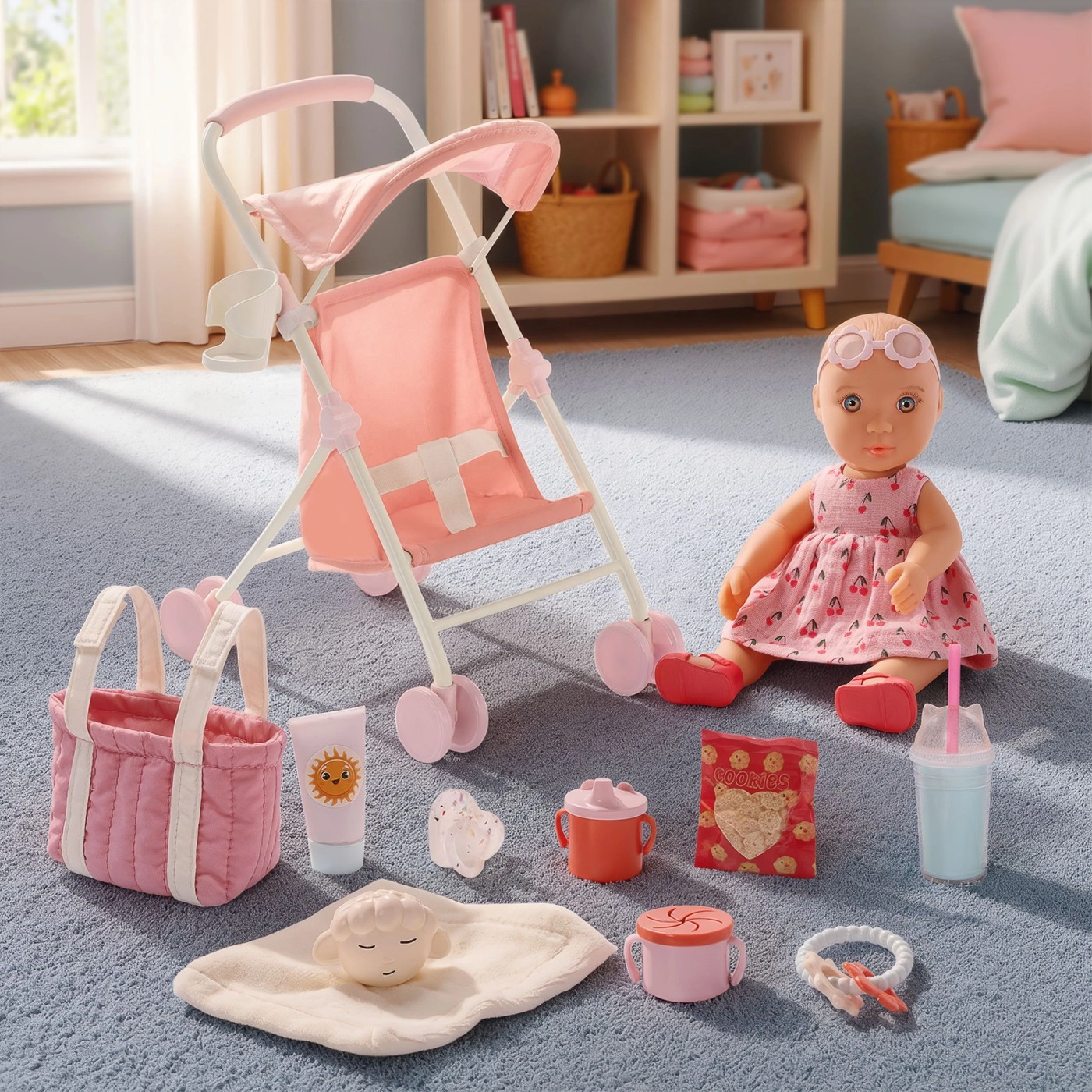 Our Generation Baby Sister Stroller Plays 3 of 3