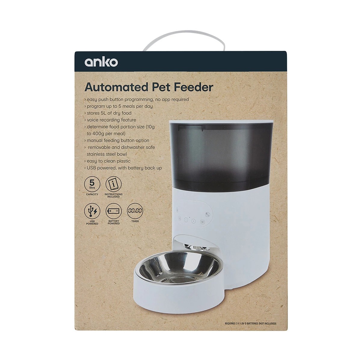 Kmart best sale dog feeder