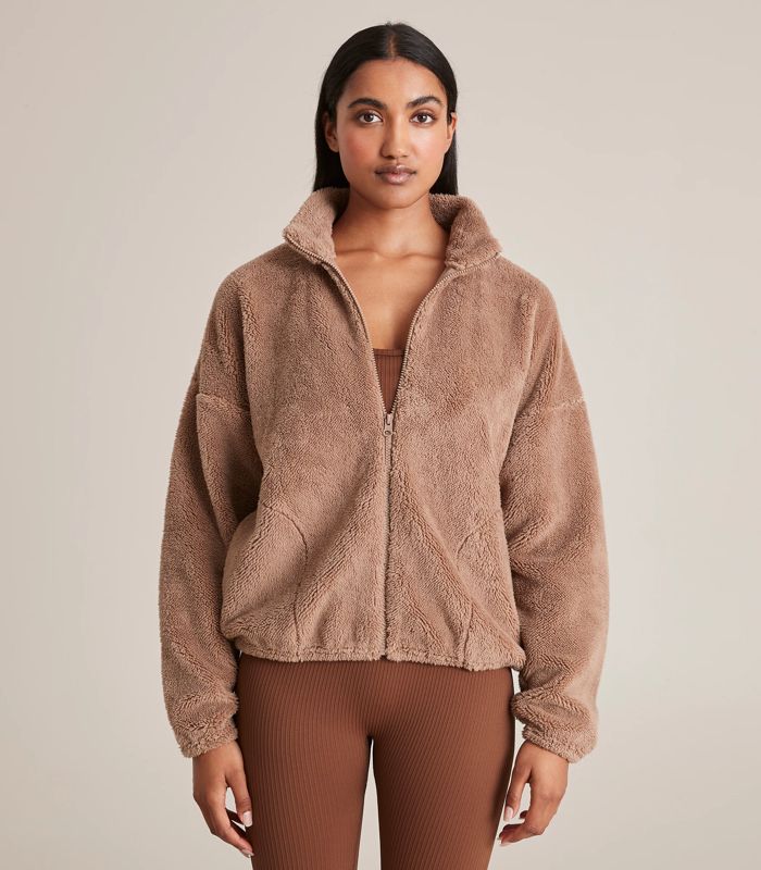 Active Zip Through Sherpa Jacket | Target Australia