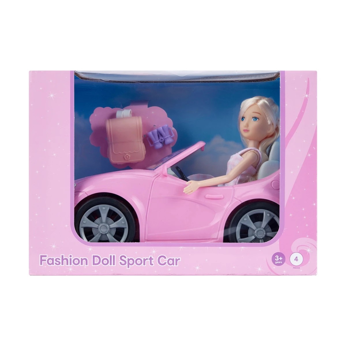 4 Piece Fashion Doll Sports Car Playset Target Australia