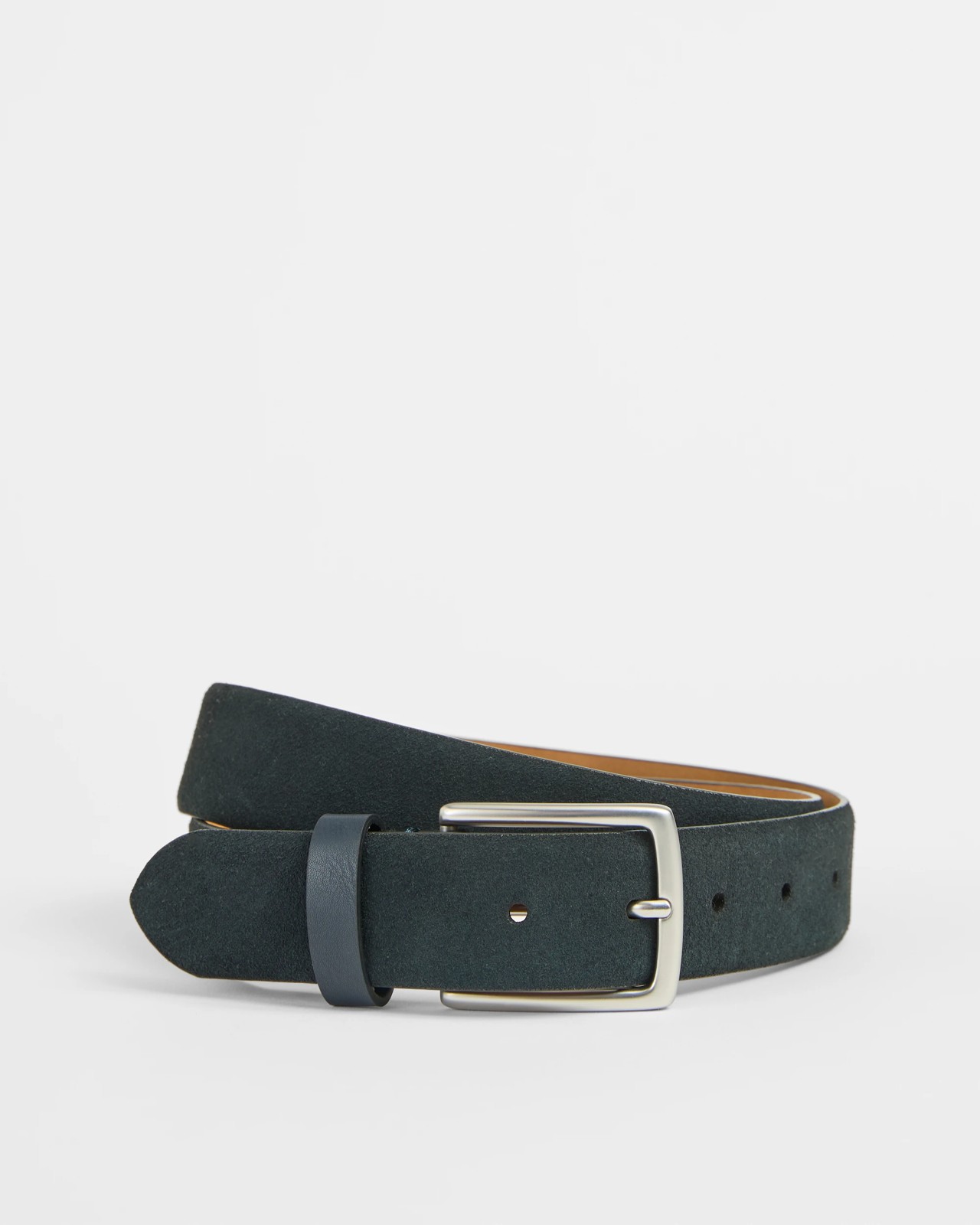 Premium Suede Leather Belt - Navy Blue 4 of 6