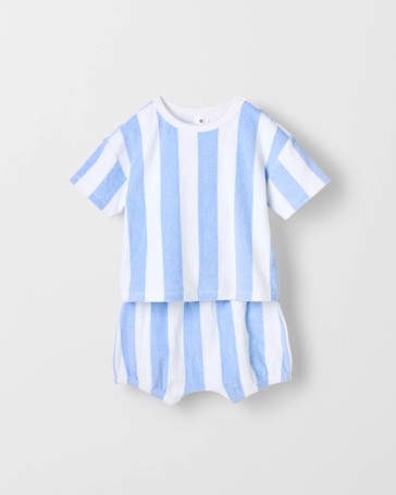 Organic Cotton Baby Terry T-Shirt and Short 2 Piece Set