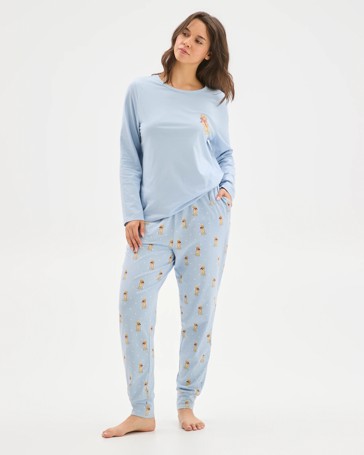 Australian Cotton Printed Sleep Joggers