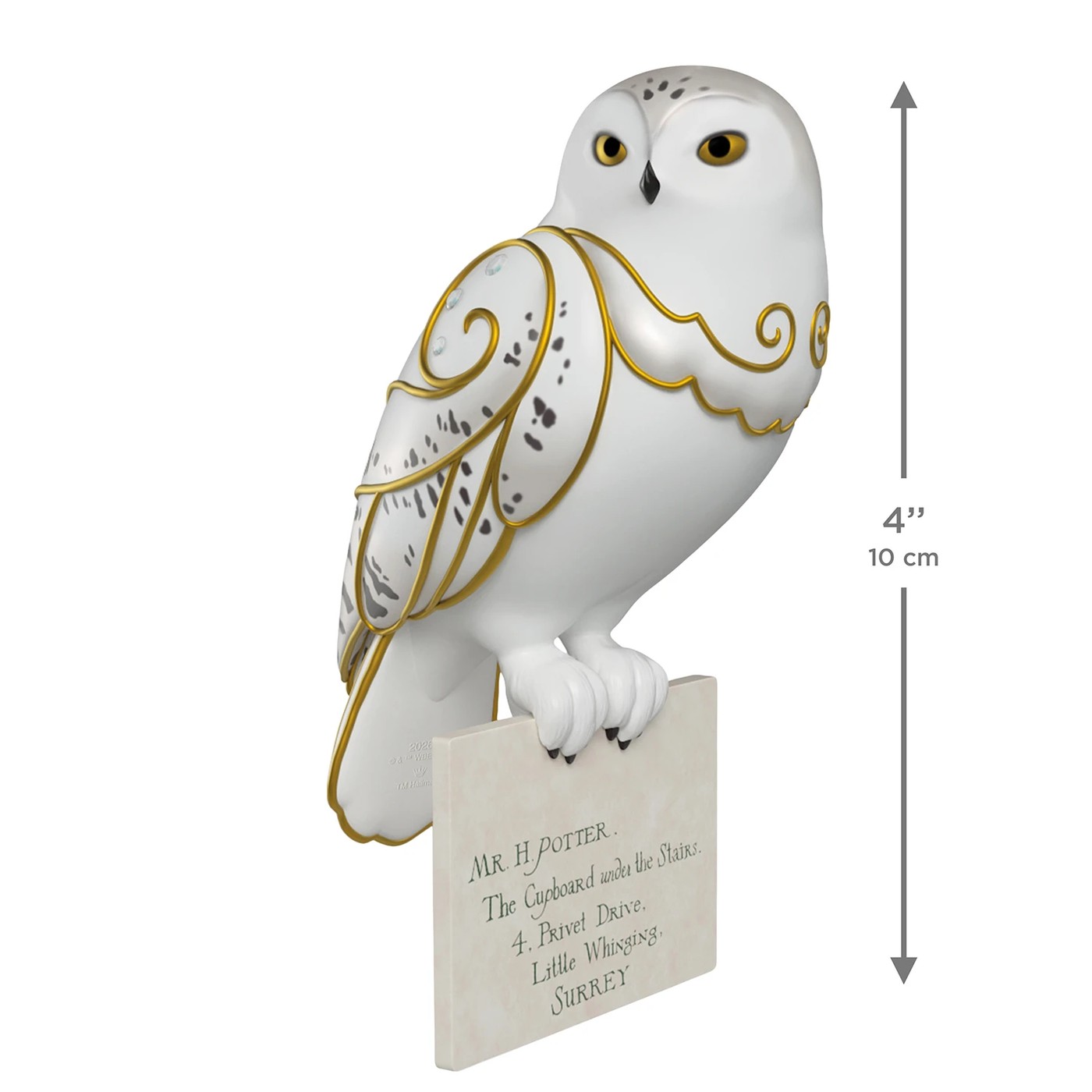 Hallmark Keepsake Harry Potter Hedwig Christmas Tree Ornament 6 of 6