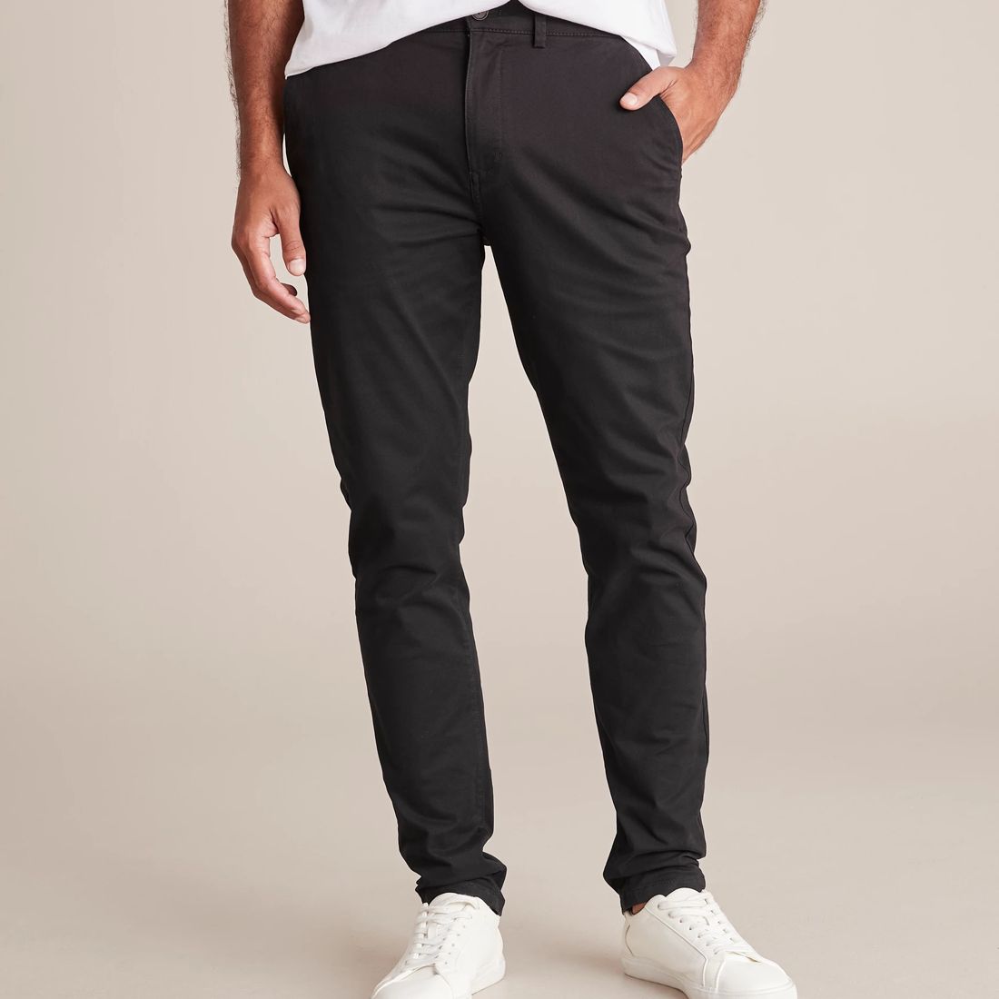 Tapered Chino Pants Black Target Australia