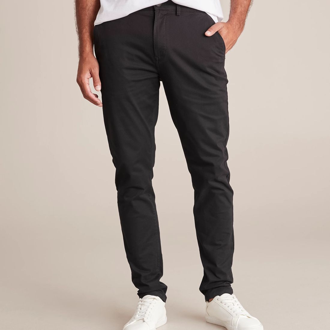 Tapered Chino Pants - Black | Target Australia