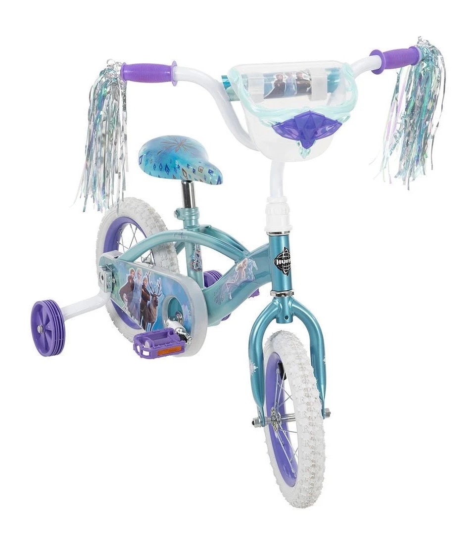 frozen 12 inch bike with doll carrier