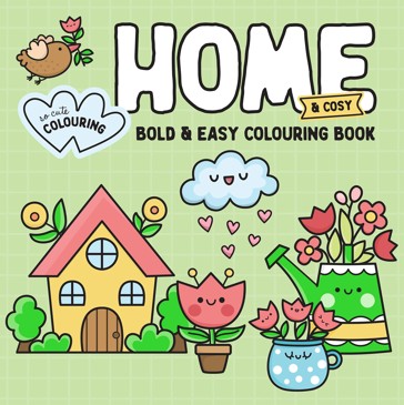 Home & Cosy Bold & Easy Colouring Book