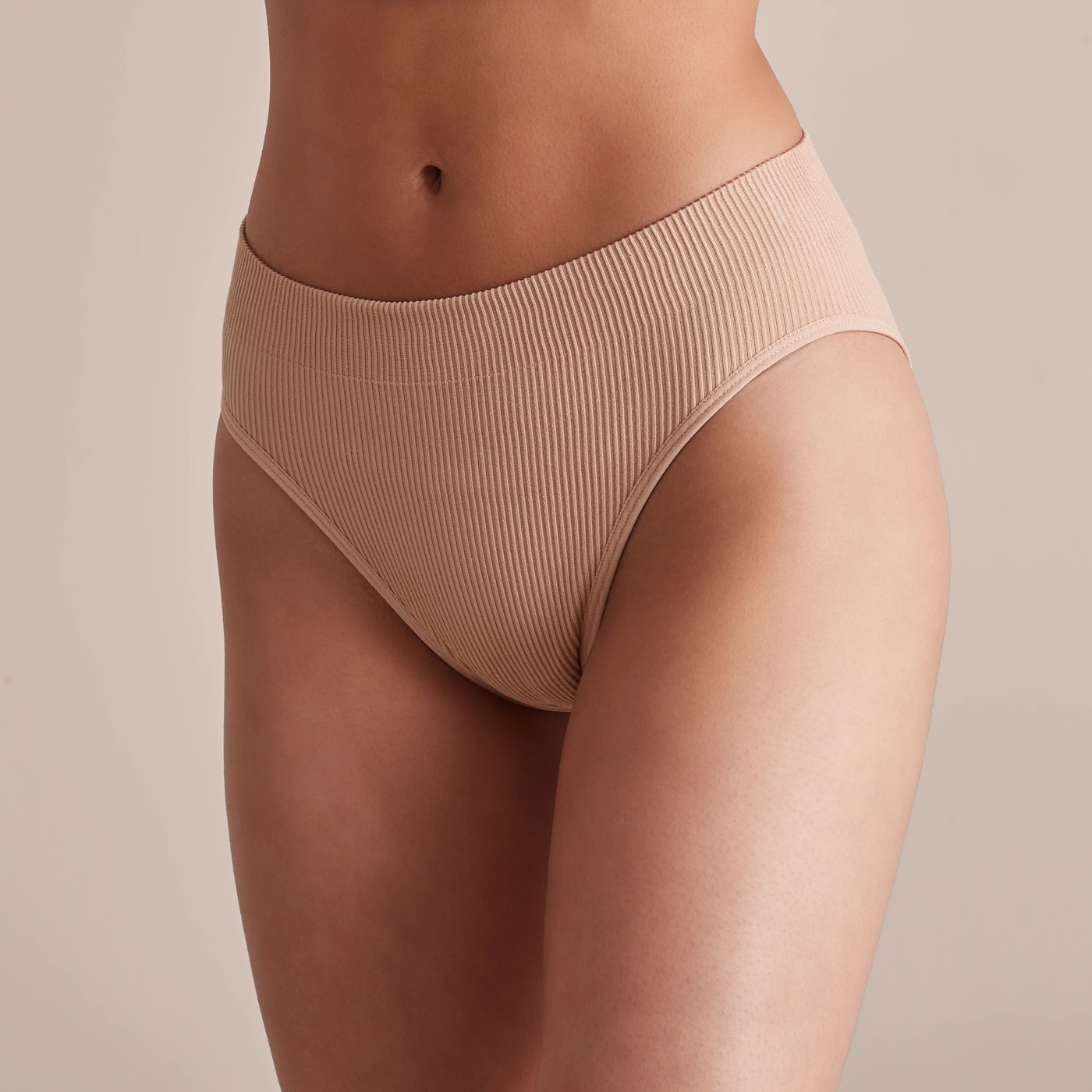 Lily Loves Rib Hi Waist Bikini Briefs 4 of 4