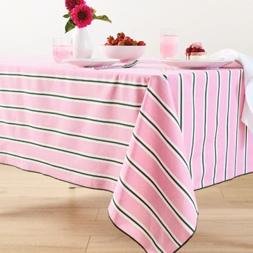 Anko Pink Stripe Tablecloth
