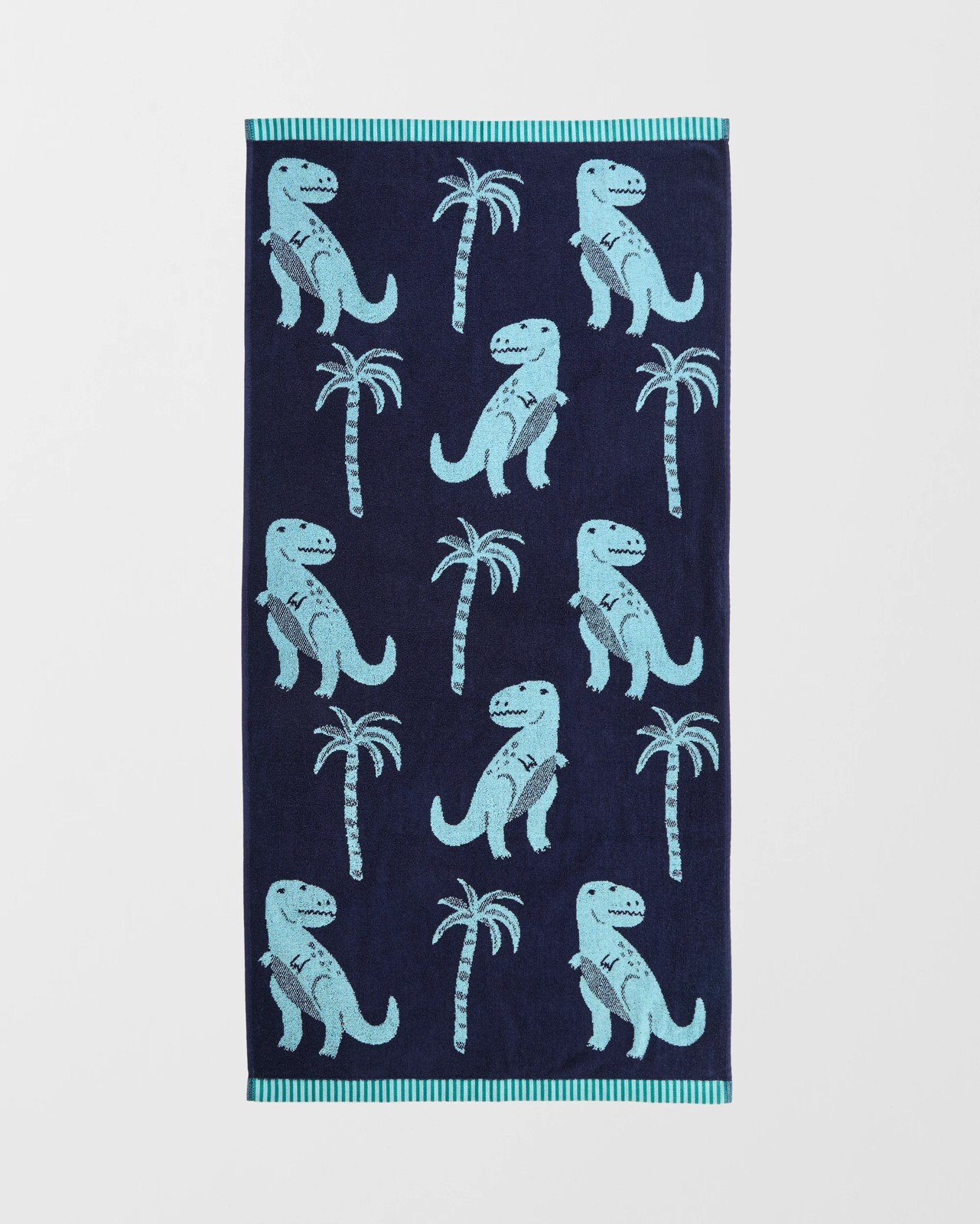 Kids Dino Australian Cotton Bath Towel - Peacoat 4 of 4