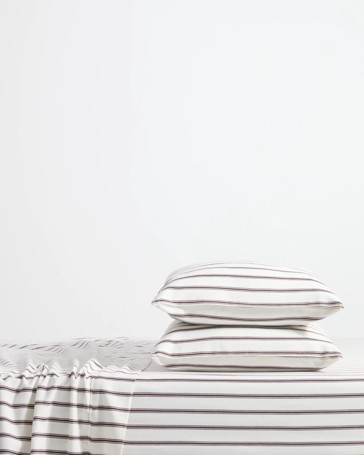 Taylor Stripe Flannelette Sheet Set