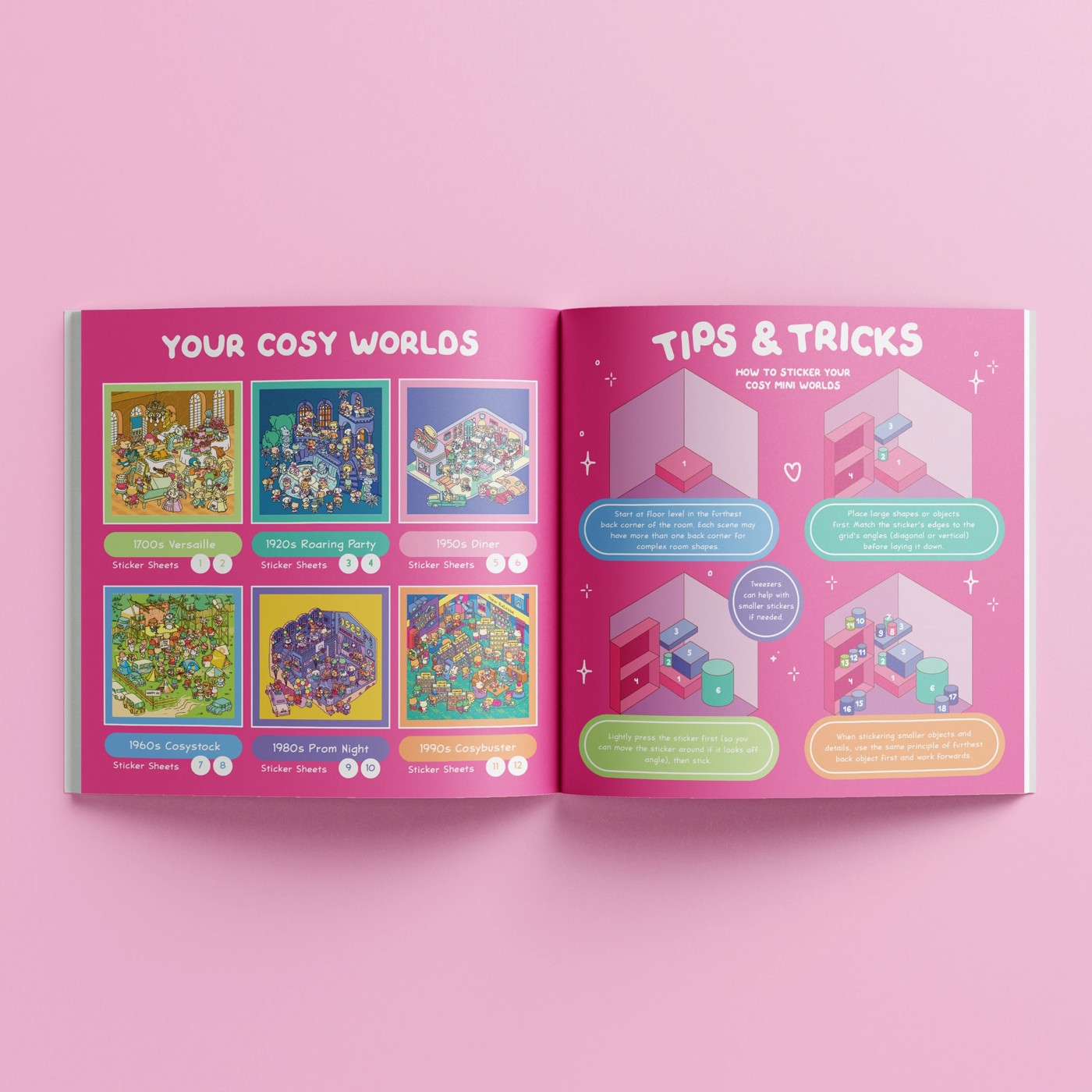 Cosy Sticker Worlds: Iconic Eras - Book 3 of 5