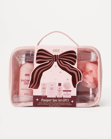 OXX Beauty 6 Piece Pamper Spa Set - Honey Scented
