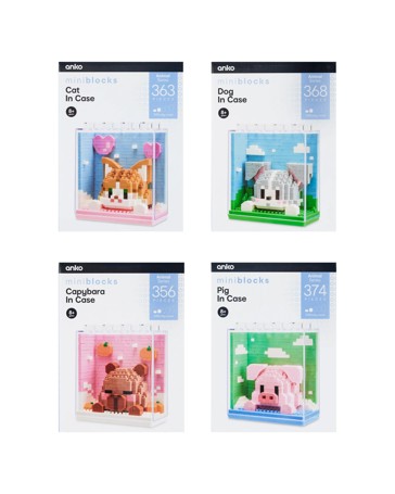 Mini Blocks Animals in Case - Assorted