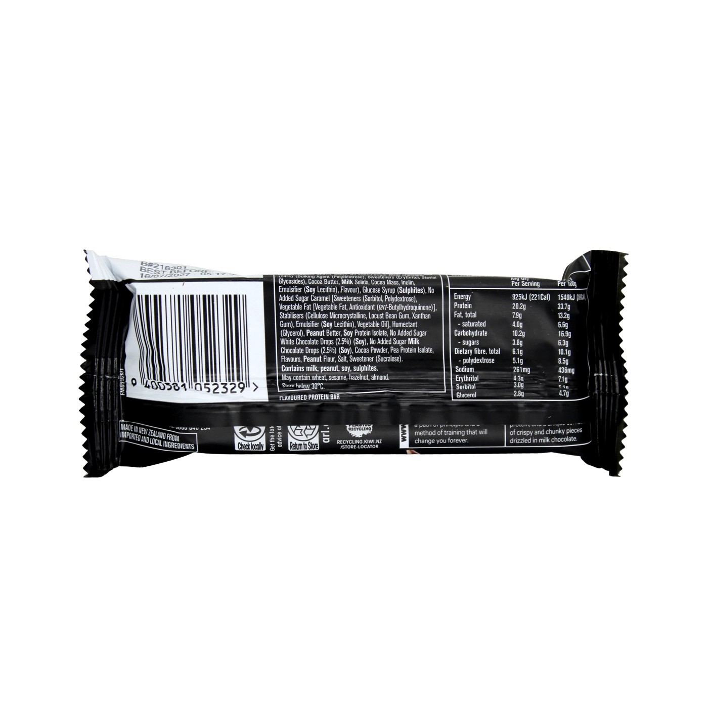 Musashi Protein Crisp Choc Brownie Protein Bar 60g 2 of 3