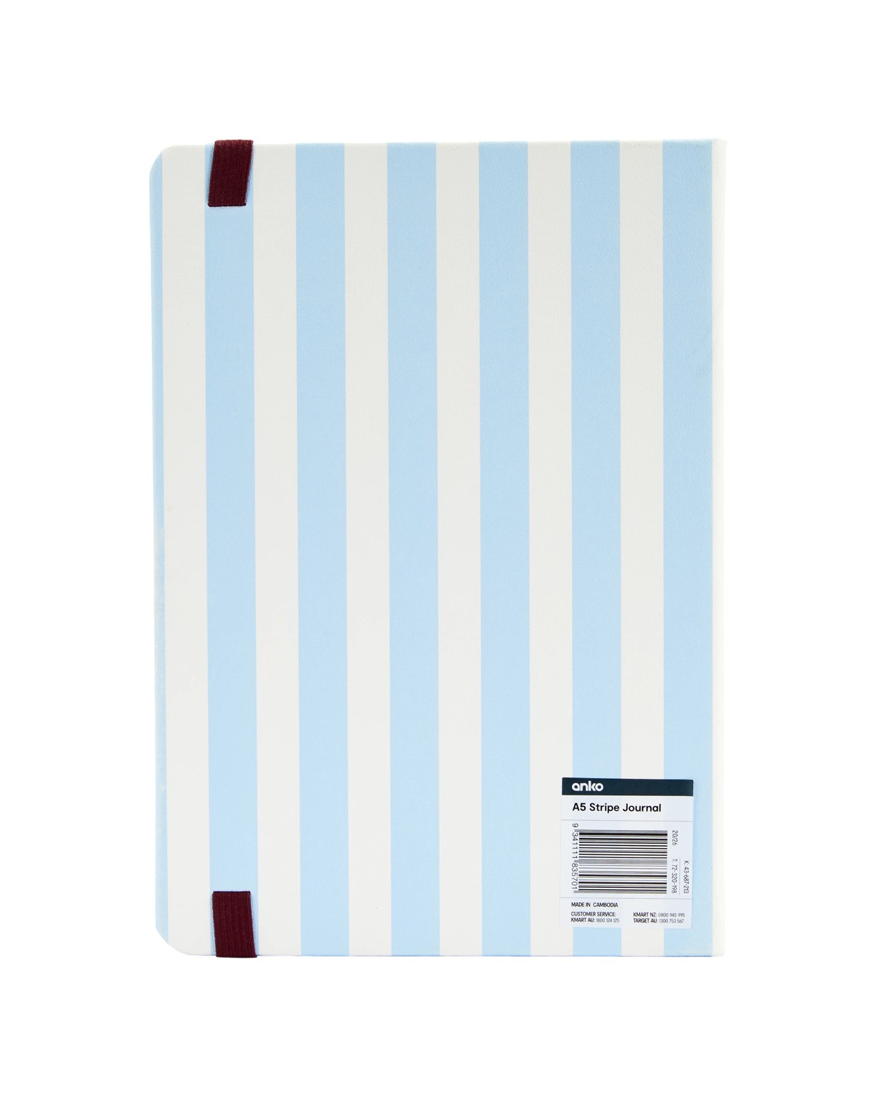 Anko A5 Journal - Stripe 5 of 5