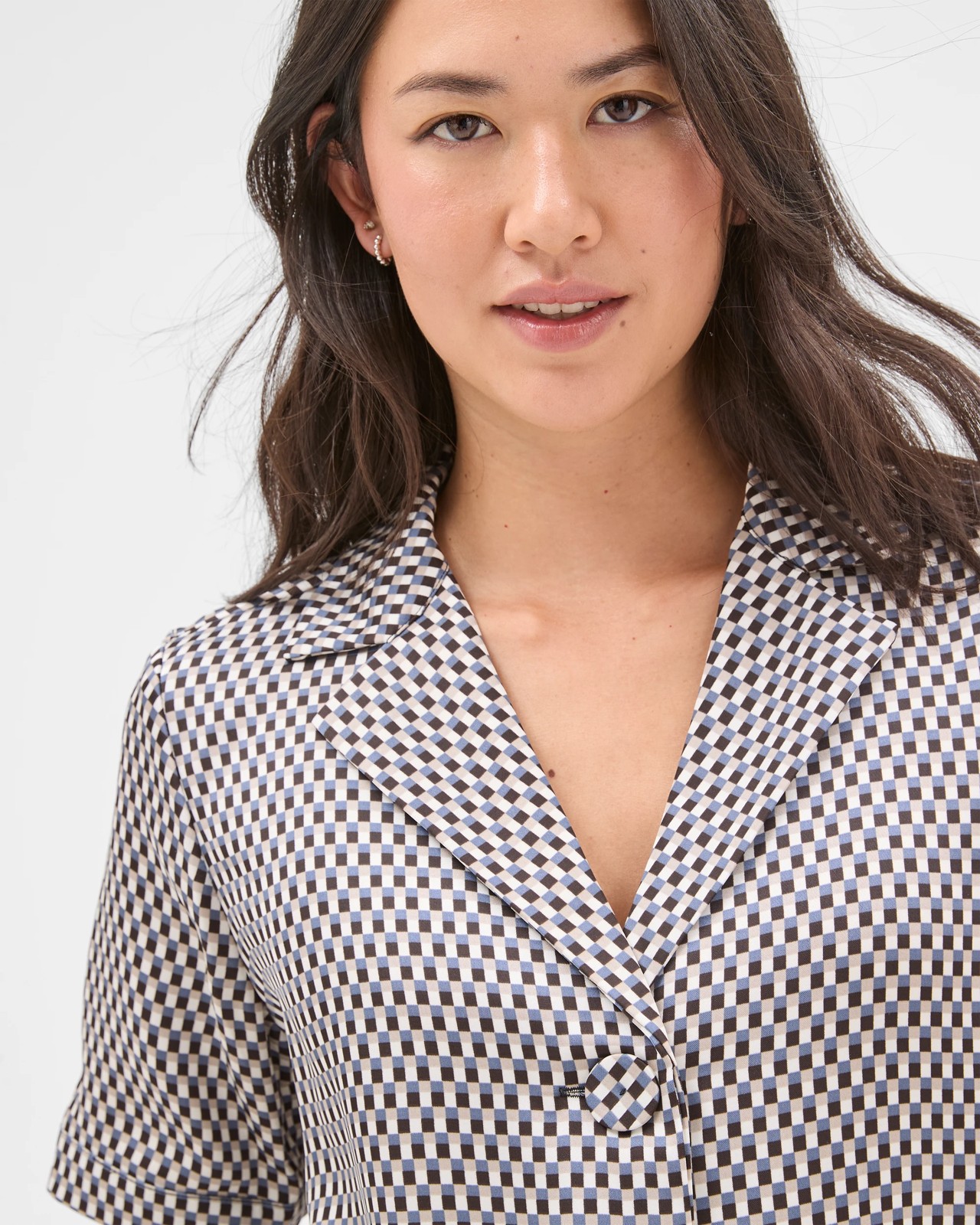 Preview Short Sleeve Satin Shirt 3 of 6