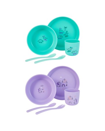 Anko 5 Piece Toddler Feeding Set - Assorted