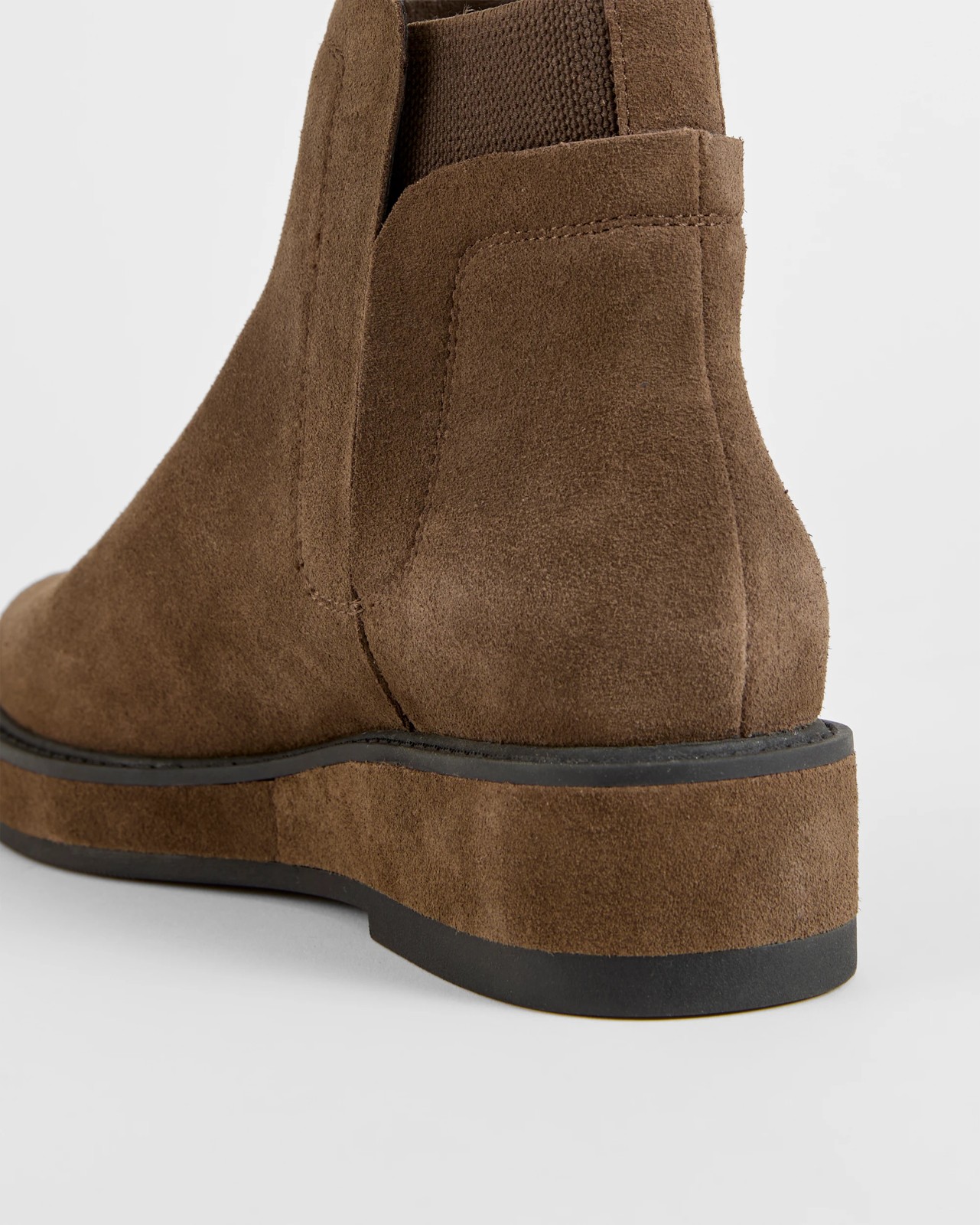 Genuine Suede Leather Jackie Boot - Khaki Suede 3 of 3