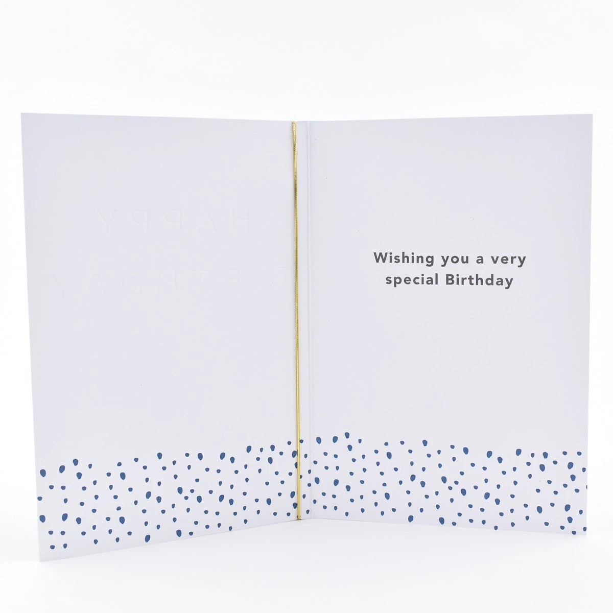 Hallmark Birthday Card - Blue Stripes 3 of 3