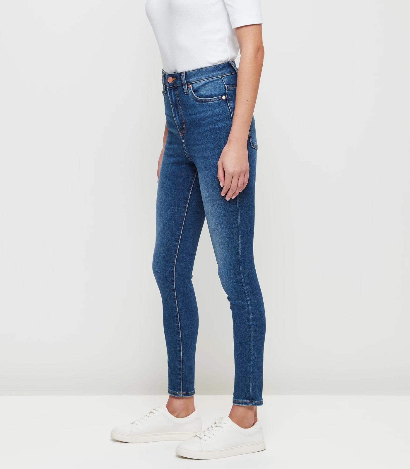 Sophie Skinny High Rise Ankle Length Denim Jeans - Mid Wash | Target ...