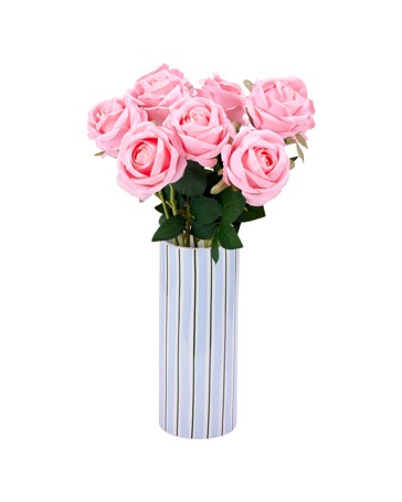 Anko Blue Stripe Ceramic Vase