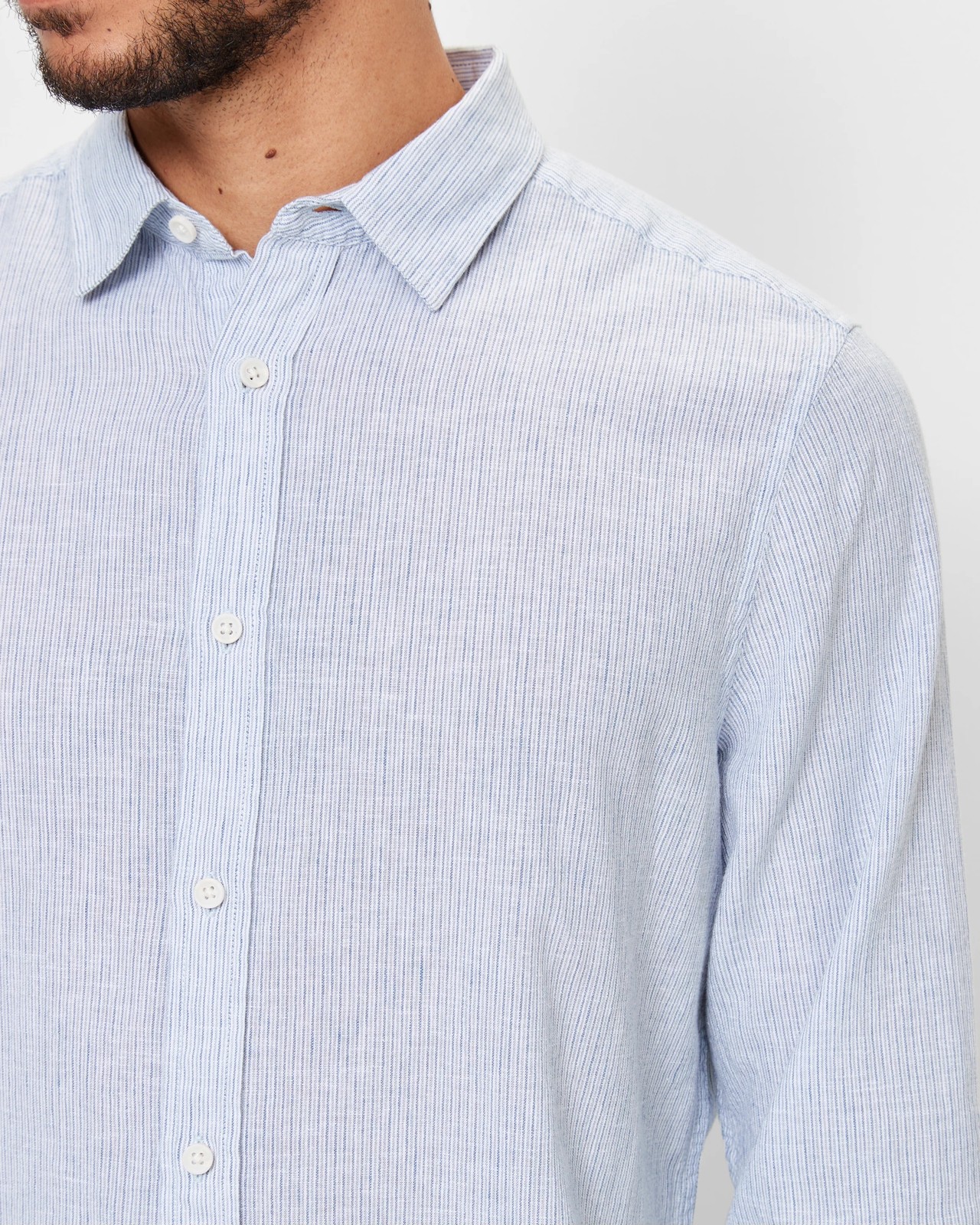 Linen Blend Long Sleeve Shirt | Target Australia