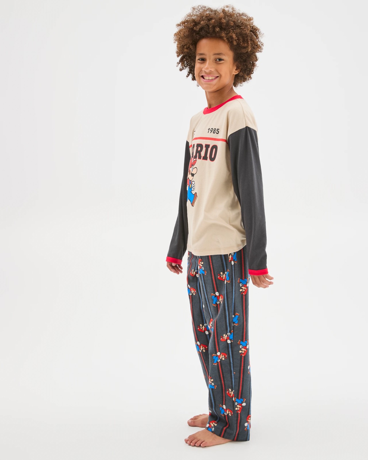 Super Mario Australian Cotton Older Boys Knit/Flannel Pyjama Set 2 of 5