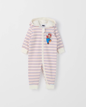 Super Mario Australian Cotton Baby Hooded Fleece Coverall