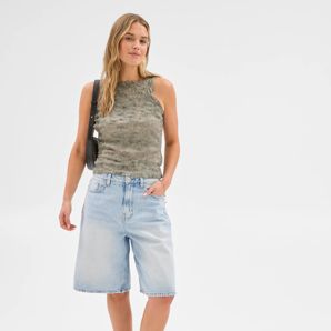 Lily Loves Plisse Mesh Boat Neck Tank Top thumbnail 2