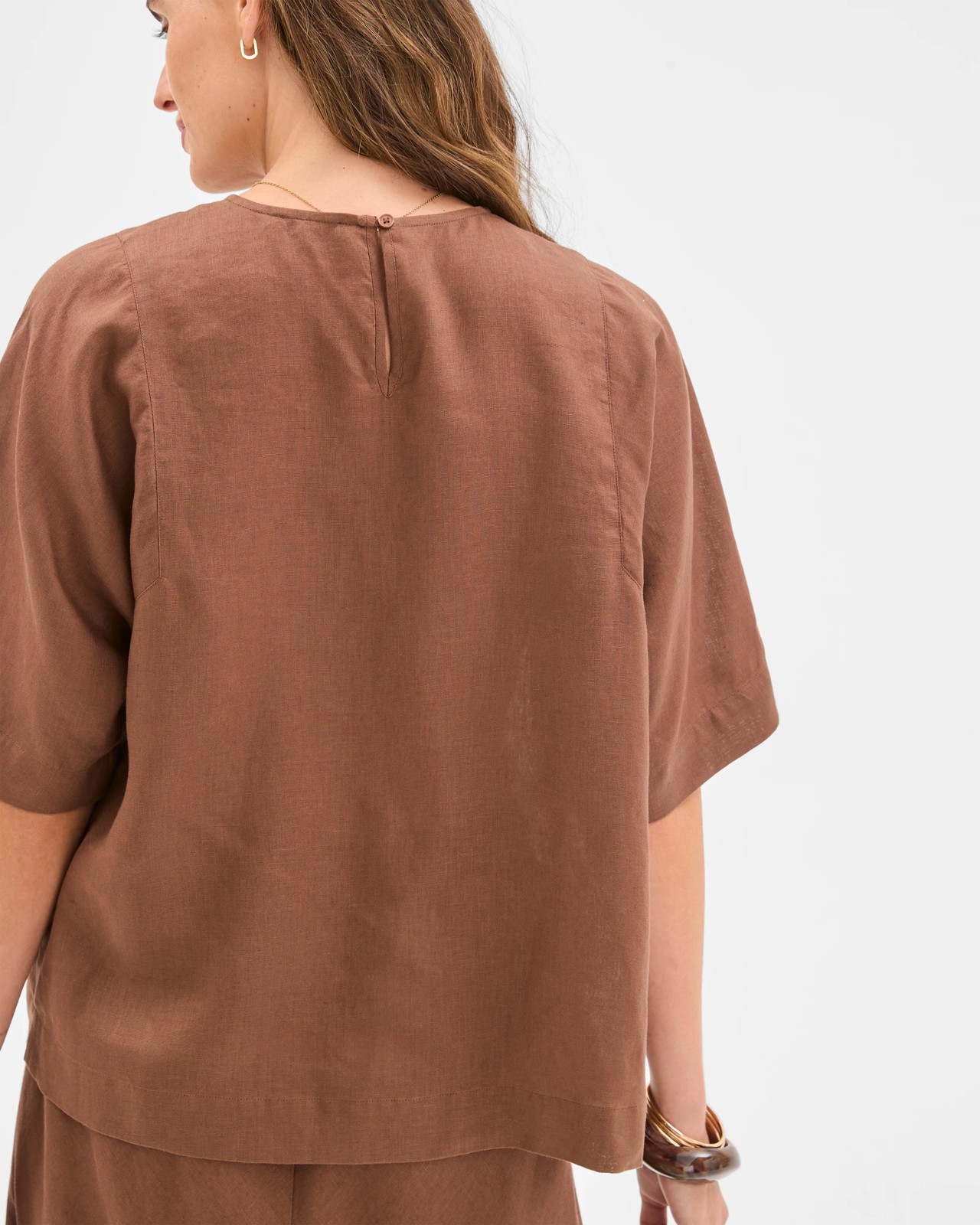 European Linen Seamed T-Shirt 5 of 5