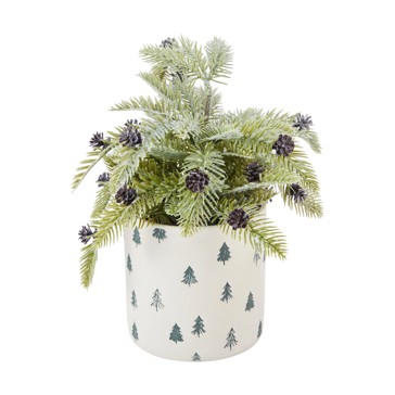 Christmas Artificial Frosted Pine in Pot - Anko
