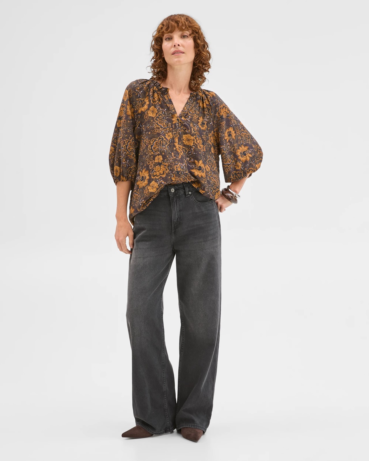 Soft Gather Neck Blouse 3 of 5