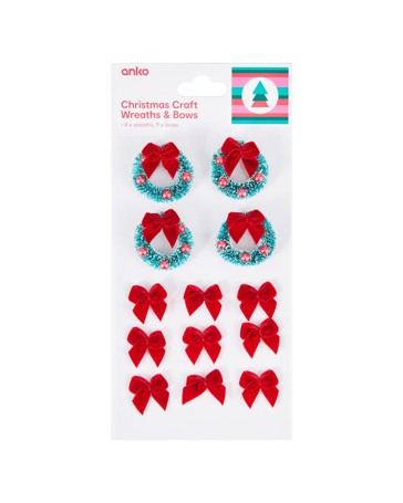 Anko Christmas Craft Wreaths and Bows