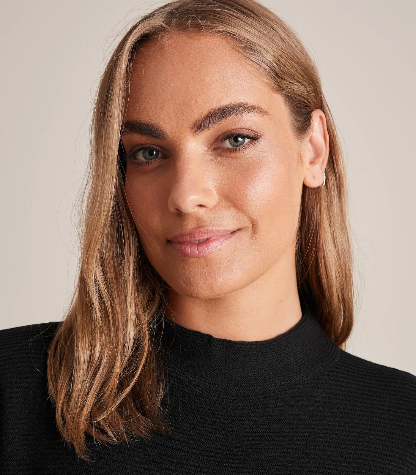 Preview Mock Neck Rib Knit Top 4 of 6