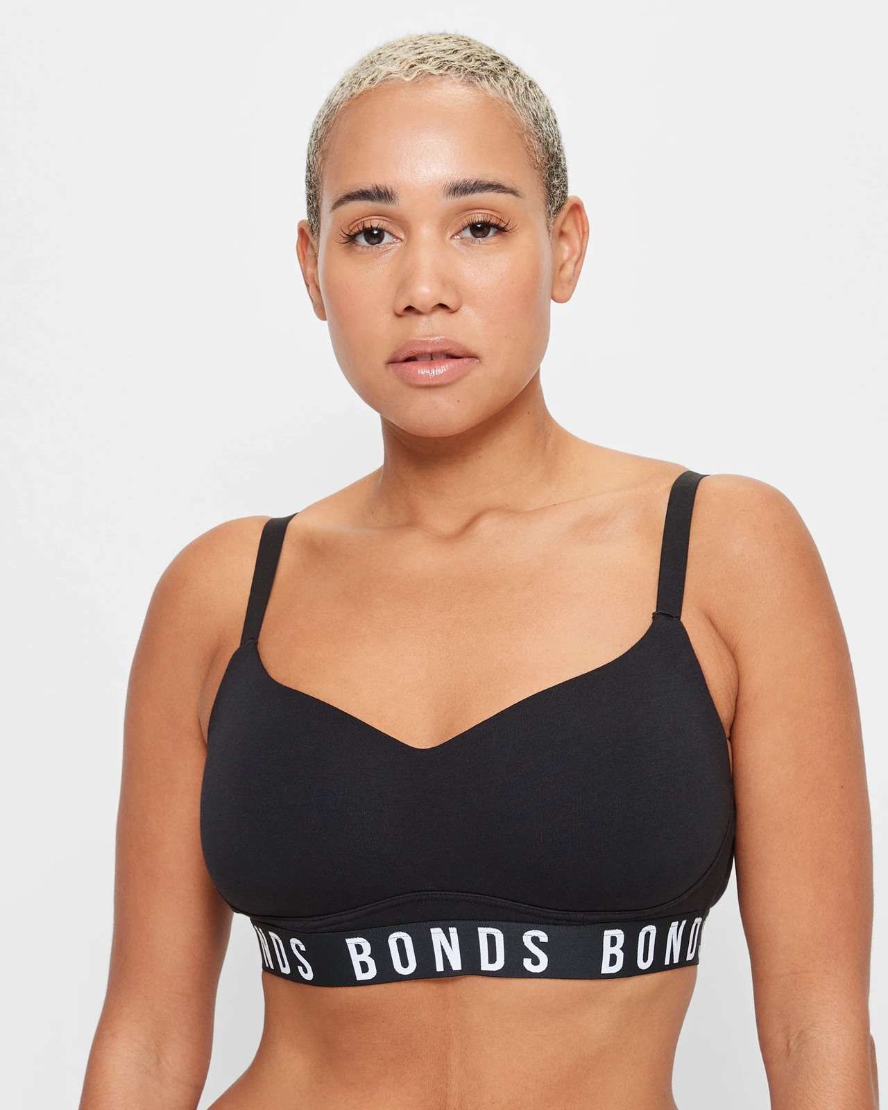 Wirefree Bras No Show Bonded Crop Top by Target Woman Black 10 in 2024