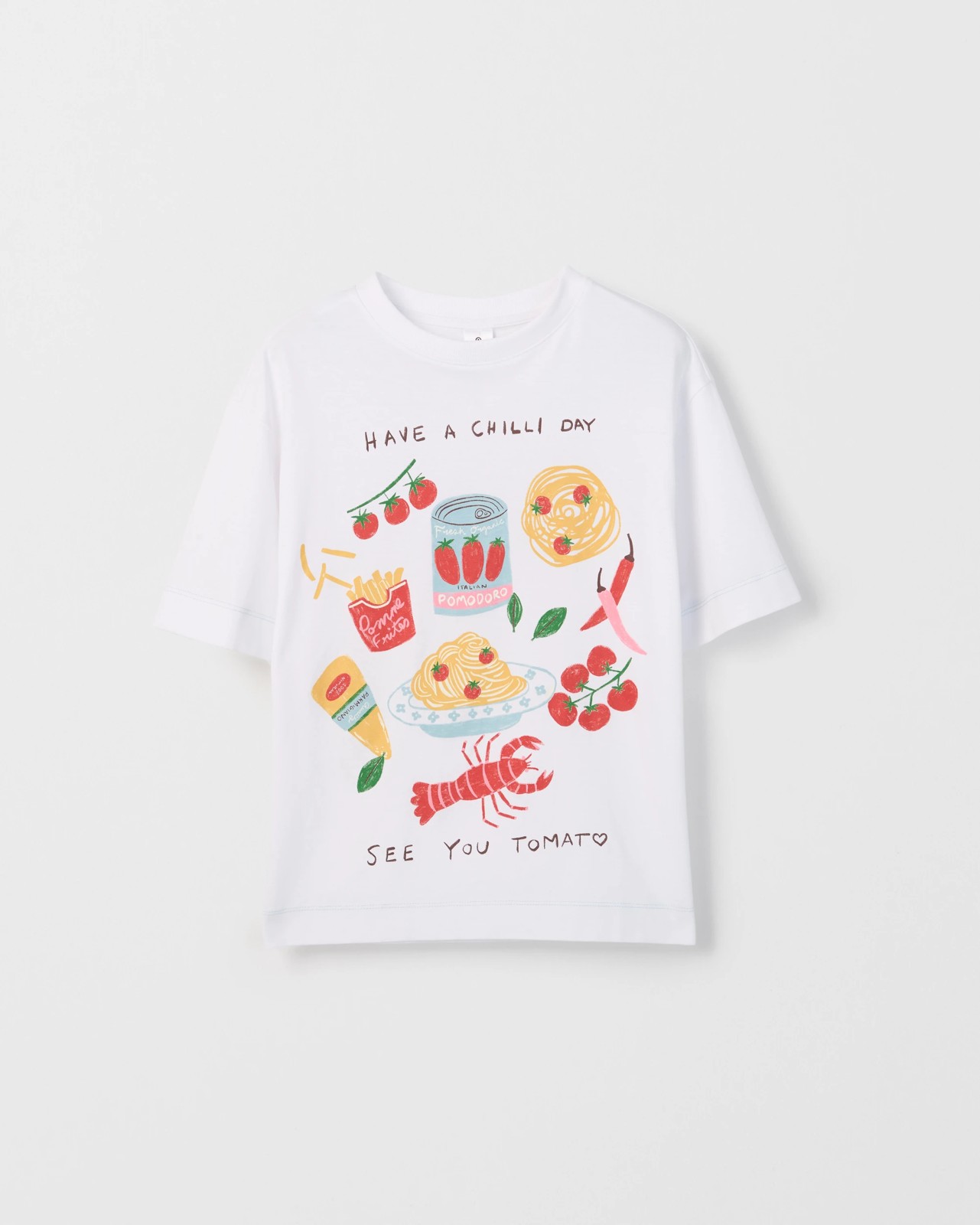 Australian Cotton Oversized T-Shirt - Pasta White 5 of 6