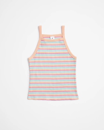 Rib Stripe Singlet