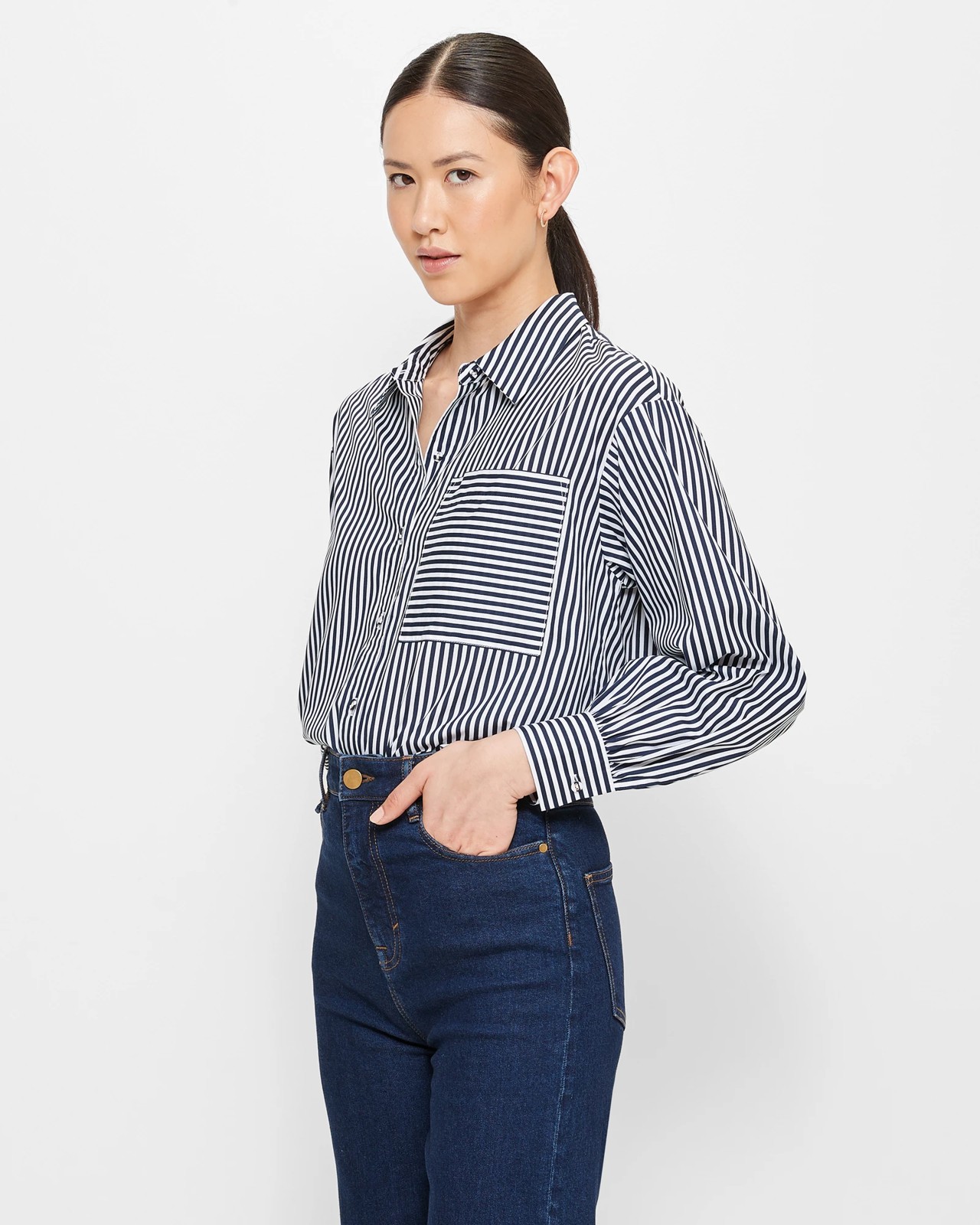 Oversized Chest Pocket Shirt - Preview | Target Australia