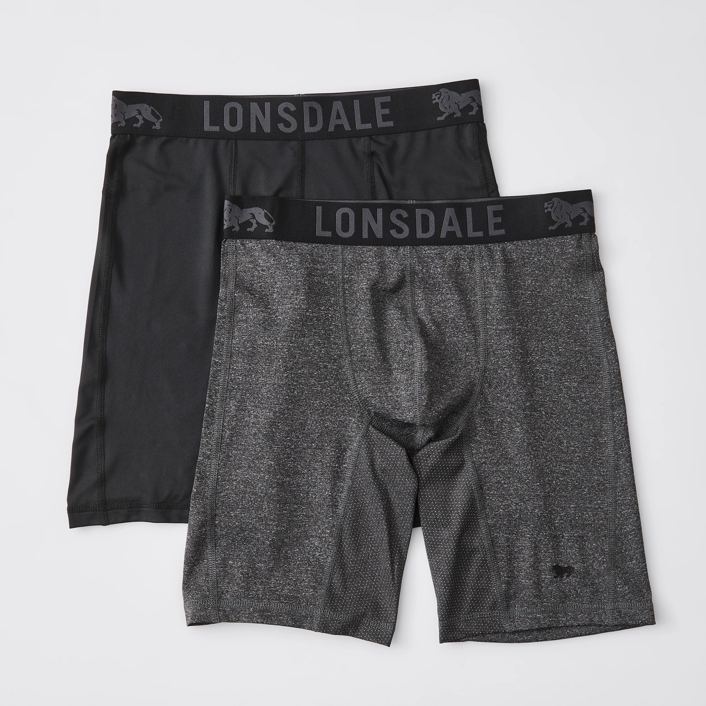 Lonsdale London 2 Pack Long Leg Sports Trunks 6 of 6