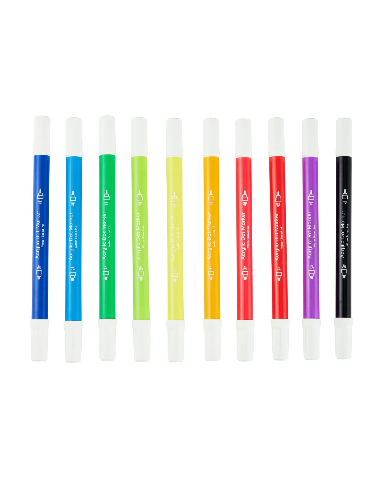 Anko 10 Pack Dual-Tip Acrylic Dot Markers - Bright 2 of 6